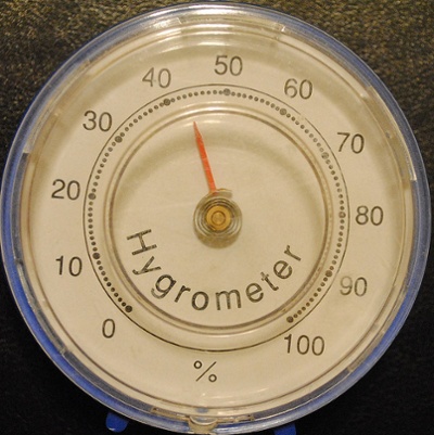 an instrument that measures relative humidity