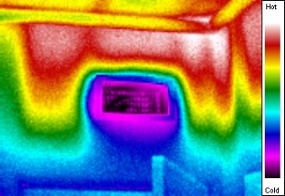 hot attic kneewall with mean radiant temperature problem, one of the 4 factors of comfort