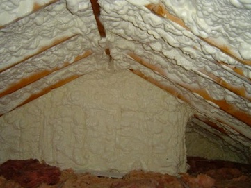 Spray foam is wasted on partition walls.