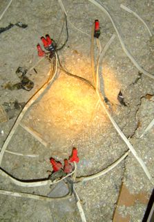 halloween electrical wiring hazard no junction box