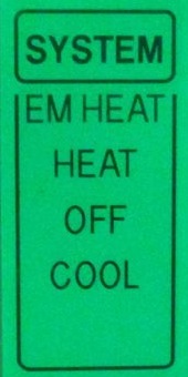 thermostat hvac heat pump mode emergency cool