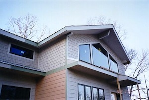 hardiplank siding on structural insulated panel passive solar green home