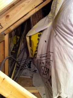attic kneewall housewrap for sheathing all messed up
