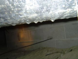 crawl space hvac duct insulation condensation sweating