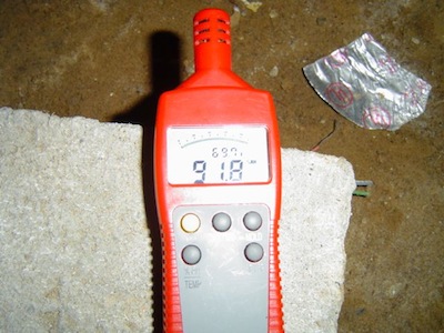 vented crawl space relative humidity temperature hygrometer
