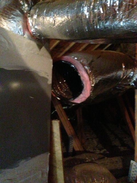 hvac duct disconnected supply air conditioner cooling