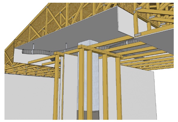 duct system conditioned space modified plenum truss from below 600