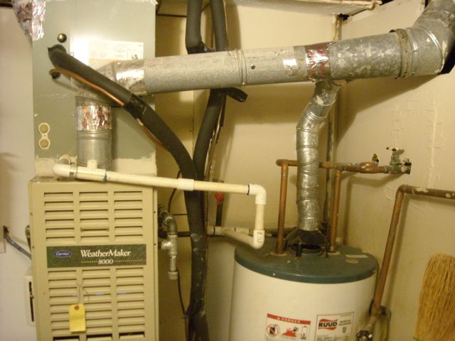 furnace water heater common vented backdrafting iaq