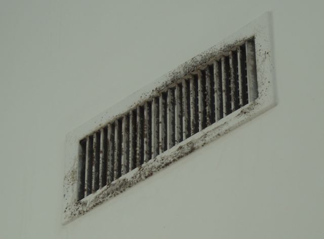 hvac moldy supply vent condensation dew point iaq