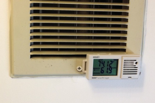 data logger supply vent temperature relative humidity