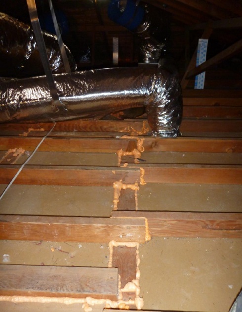 hvac duct system attic air sealing buried insulation