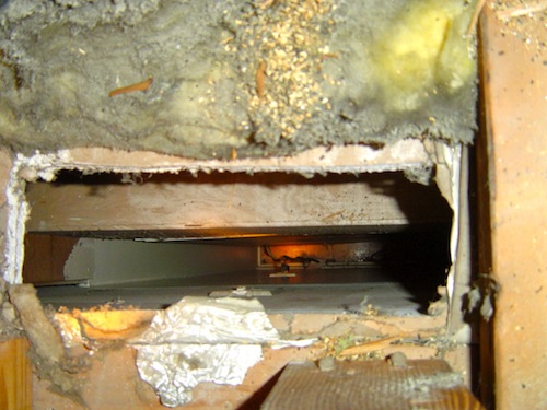 air leakage building enclosure attic hole clark howard