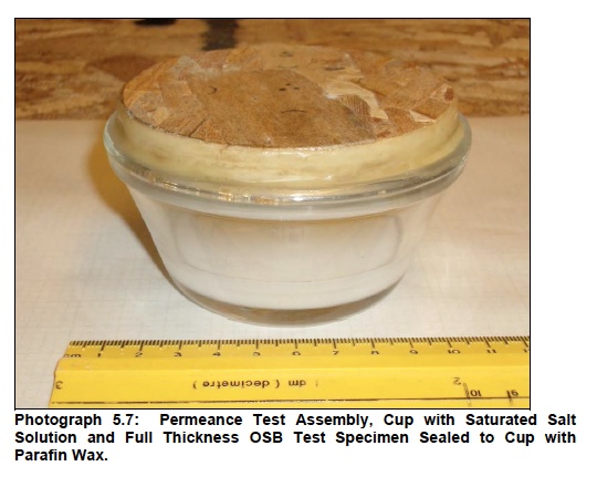 osb research chris timusk permeance test cup