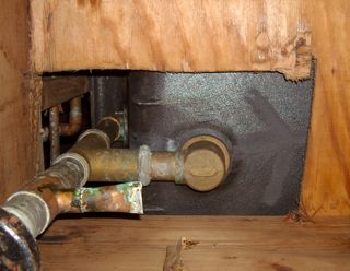 basement moisture problems bathtub hole air leakage