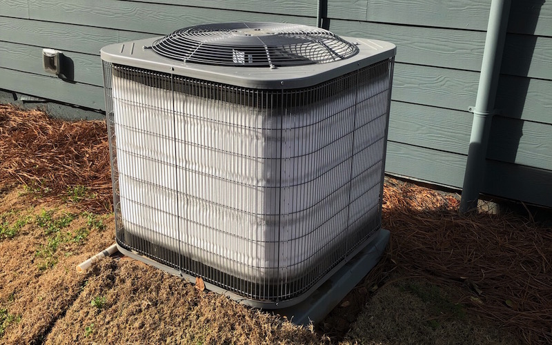Heat pump with electric strip