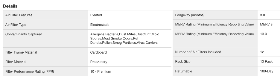 This filter for sale on the Home Depot shows FPR 10 as equivalent to either MERV-8 or MERV-13.