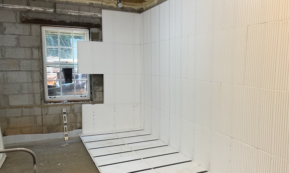 InSoFast Insulation Panels On Basement Walls And Floors